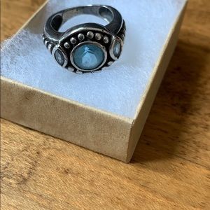 Sterling and gemstone ring